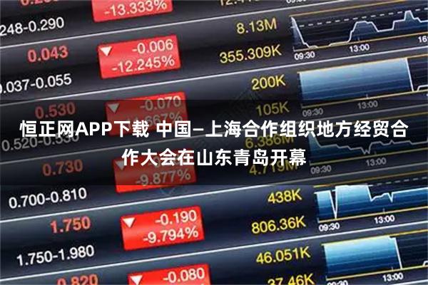 恒正网APP下载 中国—上海合作组织地方经贸合作大会在山东青岛开幕